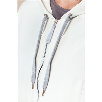 Худи на молнии с золотистой фурнитурой