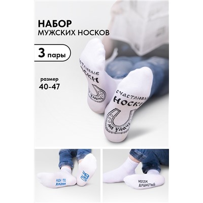 Носки мужские Удача (набор 3 пары)