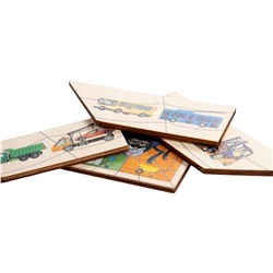 Развивающие деревянные пазлы для детей «Паучок» Техника