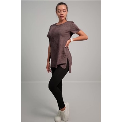 Женская удлиненная футболка с разрезами Happyfox