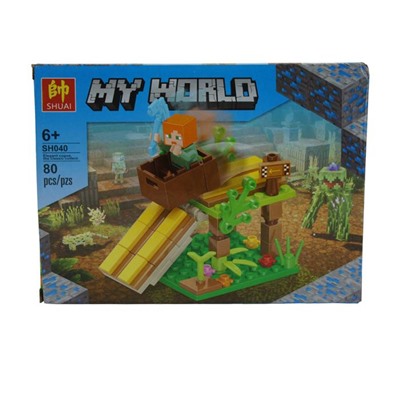 Конструктор My World 80дет. 19*14см / коробка SH040-2