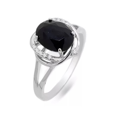Кольцо из серебра оникс, МЦВ958