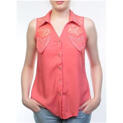 Q874 Туника женская (65% хлопок, 35% полиэстер) размер 44