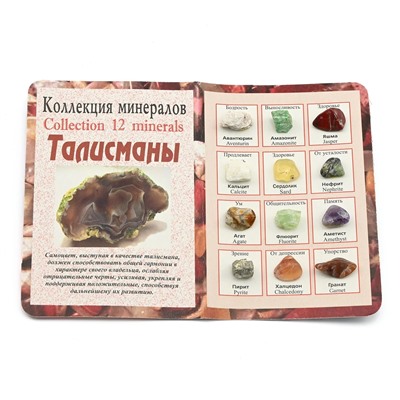 Открытка с натуральными камнями "Талисманы"