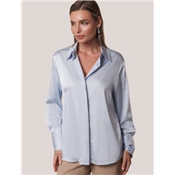 Блузка из сатина с эластаном