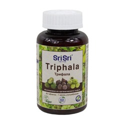 TRIPHALA tabs, Sri Sri Tattva (ТРИФАЛА таблетки, Шри Шри Таттва), русская упаковка, 60 таб.