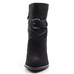 D118-498 BLACK Ботильоны женские (натуральная кожа, байка) размер 35