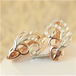 Серьги позолота  H01-12775