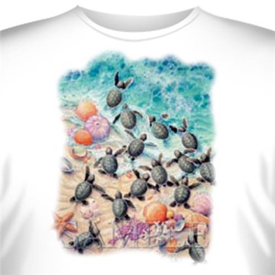 Футболка Art_Brands «Green Turtle Hatchlings» (Черепашки, 04505)