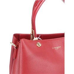 Сумка женская искусственная кожа DJ-CM 6714-DARK RED,  3отд,  плечевой ремень,  красный 256077