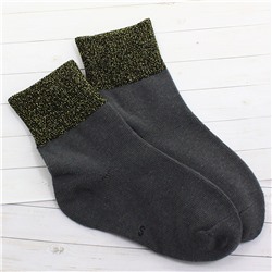 Детские носки 3-5 лет 15-18 см "С люрексом" Серый