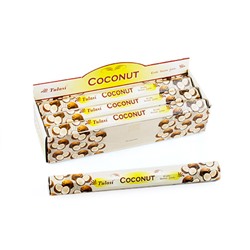 Tulasi COCONUT Exotic Incense Sticks, Sarathi (Туласи благовония КОКОС, Саратхи), уп. 20 палочек.