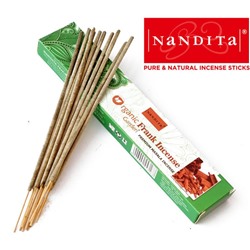 ORGANIC Garden FRANK INCENSE Premium Masala Incense, Nandita (ОРГАНИК Гарден ЛАДАН премиум благовония палочки, Нандита), 15 г.