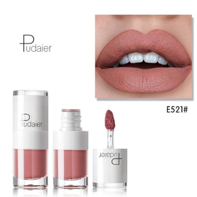 Pudaier Стойкая, матовая, жидкая помада  для губ, 3 гр. ТОН E521.
