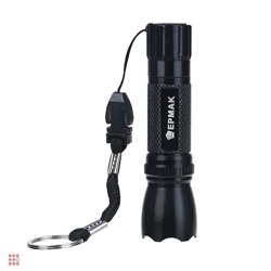 Фонарик мини металлический 0, 5 Вт LED, 1xAA, алюминий, 9, 5х3 см