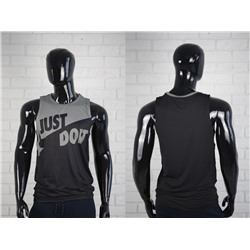 Майка JUST DO IT серо-черная