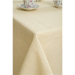 Скатерть "Штрихи"-пшеничный 150*150см. рогожка хлопок 100%