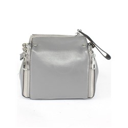 Сумка женская натуральная кожа GU 2033-3015,  1отд+карм/перег,  плечевой ремень,  серый 255182