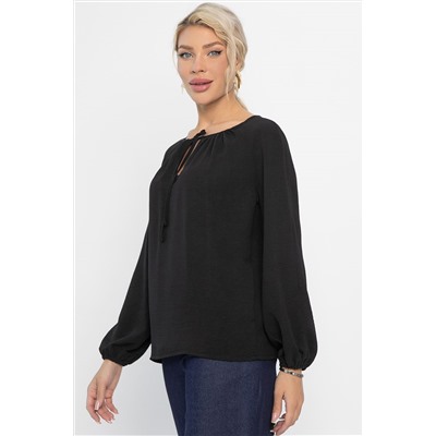 Блуза Шарм (черная) Б13848-10М