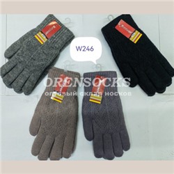ШЕРСТЯНЫЕ ДВОЙНЫЕ ВЯЗАНЫЕ ПЕРЧАТКИ, НА МЕХУ, ОЧЕНЬ ТЕПЛЫЕ И МЯГКИЕ АССОРТИ ОТЛИЧНОГО КАЧЕСТВА W246