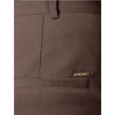 Прямые брюки из искусственной замши