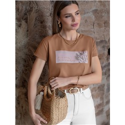 Футболка из премиального хлопка с авторским принтом