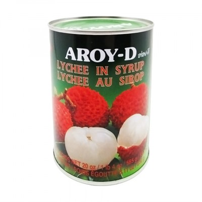 LYCHEE IN SYRUP, AROY-D (ЛИЧИ В СИРОПЕ, АРОЙ-Д), 565 г.
