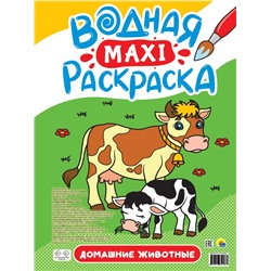 ВОДНАЯ МАКСИ-РАСКРАСКА. ДОМАШНИЕ ЖИВОТНЫЕ