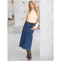 Водолазка тонкой вязки из хлопка с нейлоном