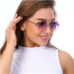 Очки круглые женские имиджевые, цвет : фиолетовый, арт. 354.818
