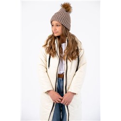 Пальто для девочки Классик ваниль