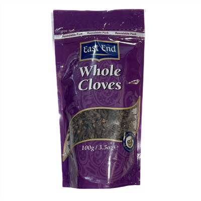 WHOLE CLOVES, East End (ГВОЗДИКА ЦЕЛАЯ, Ист Энд), 100 г. - СРОК ГОДНОСТИ ДО 28 ФЕВРАЛЯ 2025 ГОДА