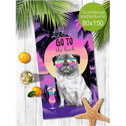 Полотенце банное "Майами" 80*150 см. вафля хлопок 100%