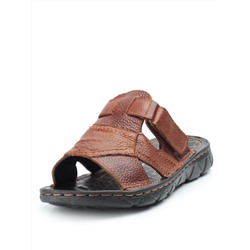 P2323-11 BROWN Тапочки мужские (натуральная кожа) размер