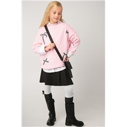 Свитшот оверсайз для девочки из футера трехнитки Happyfox