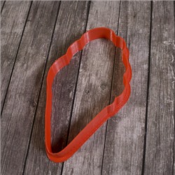 Вырубка для пряника "Мороженка" рожок пластик, 11 см