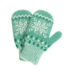 Варежки детские "Снежинка" 3 цвета 0804-27