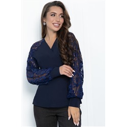 Блуза Эдеса (синяя) Б11335