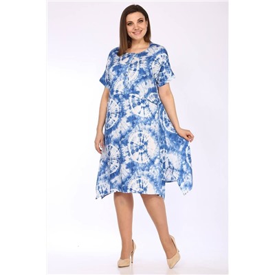 Lady Style Classic 2575 голубой_с_белым, Платье