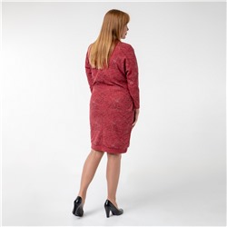 Платье, трикотаж, красный