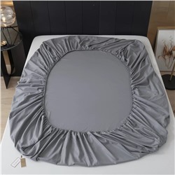 Простынь на резинке Однотонный Сатин Элитный 100% египетский хлопок RROCE014