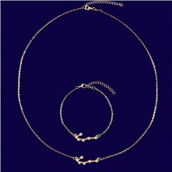 Комплект браслет + подвеска созвездие СКОРПИОН (алмазный), Giftman, 1 шт.