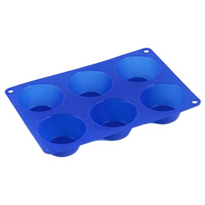 Vetta. Форма силиконовая 6 ячеек, для булочек, 24,5х16,5x3см, 4 цвета 891-001