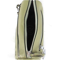 Сумка женская натуральная кожа GU 165-6001,  1отд,  2 плеч/ремня,  зеленый 253146