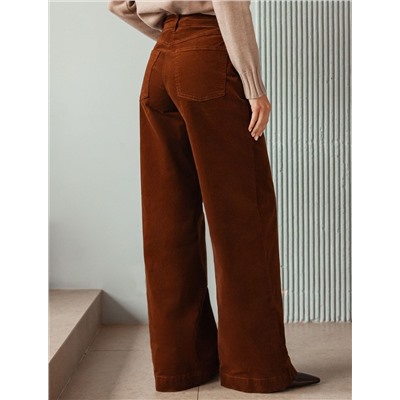 Брюки из эластичного микро-вельвета