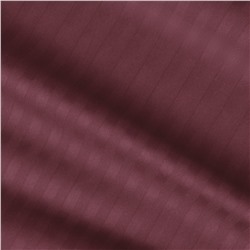 Комплект постельного белья Страйп-сатин Verossa темно-бордовый КПБ-НС-08