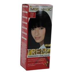 MISS MAGIC Стойкая краска д/волос 731 черный жемчуг