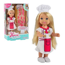Игроленд. Кукла с профессией, 11,5см, 7 предметов, ABS, полиэстер, 10,3х16х4,5см 267-853