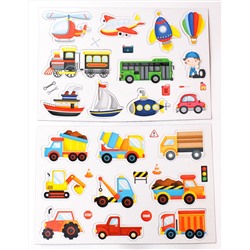 Магниты «Транспорт» (20 эл). Серия Магнитные истории