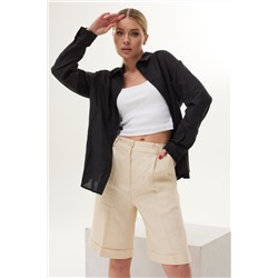 DAVA 165 черный-бежевый, Блуза,  Шорты